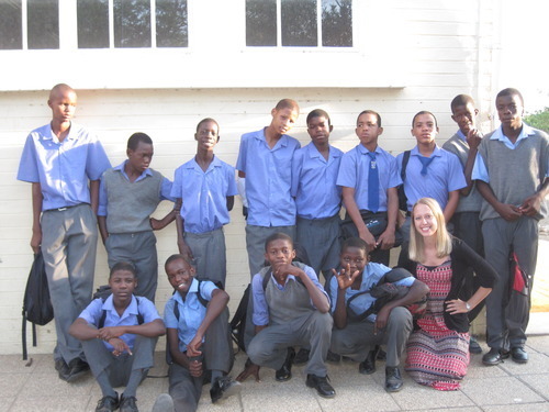 Students at Pioneers Boys School